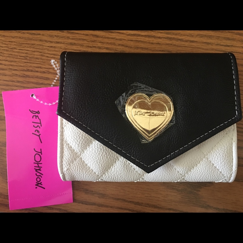NWT Betsy Johnson Flap Wallet